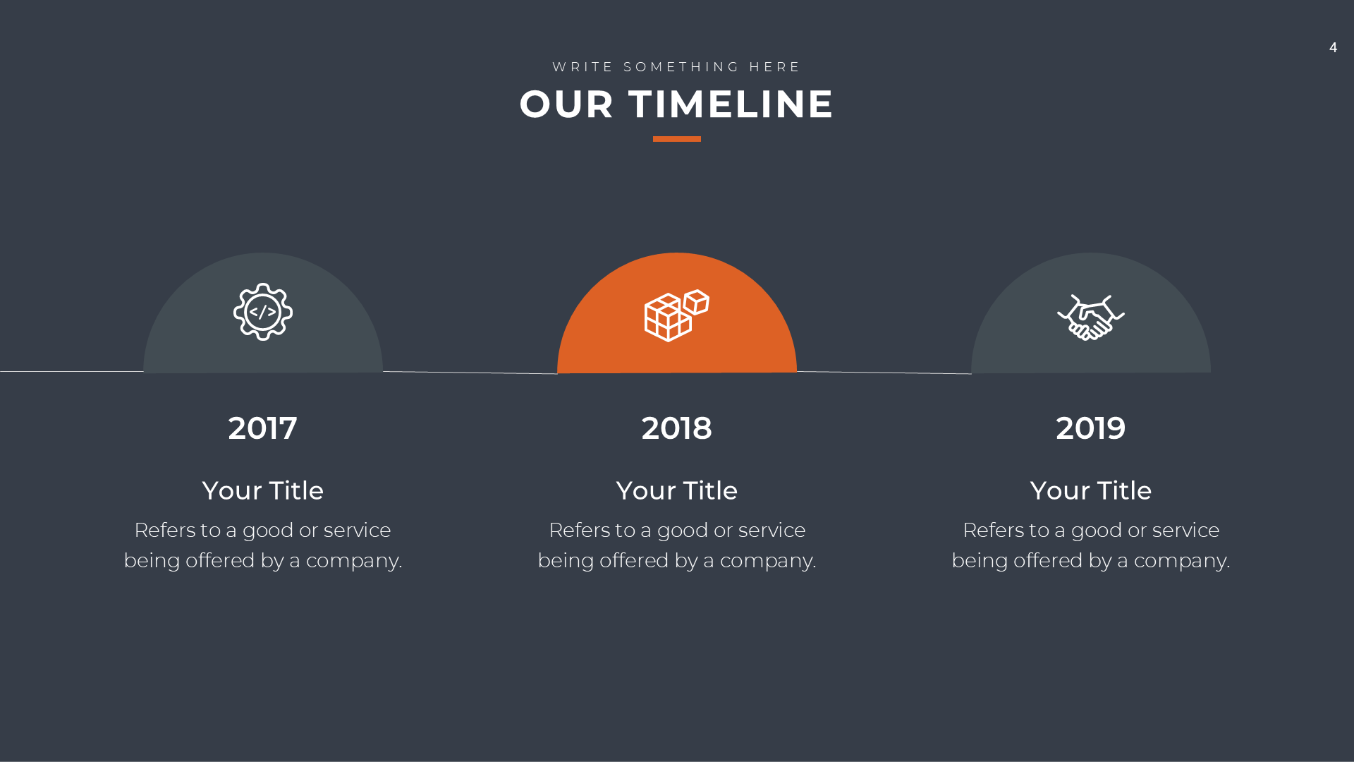 Pitch Deck Dark slide 4